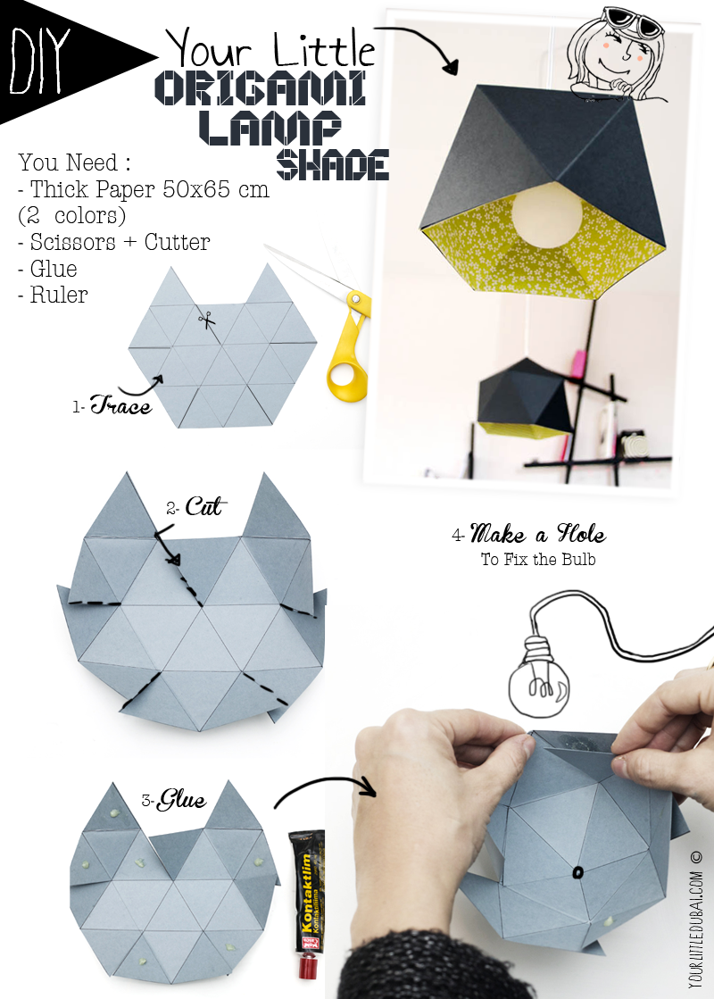 DIY Un superbe lustre en origami