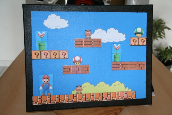 diy tableau magnetique mario geek