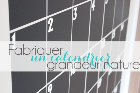 DIY Calendrier géant des familles