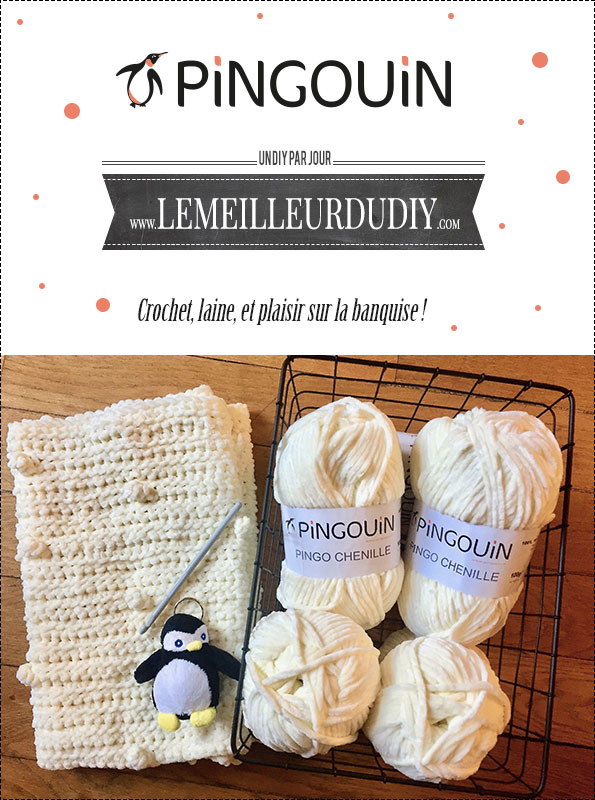 DIY Crochet Une belle écharpe toute douce avec Pingouin et Le Meilleur du  DIY