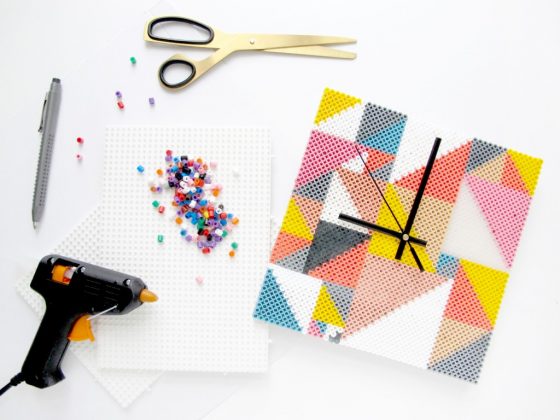 DIY Horloge en perles HAMA