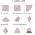 diy serviette sapin origami