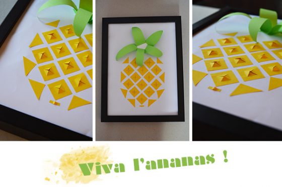 DIY cadre ananas